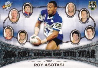 2007 NRL Invincible Team Of The Year - TY6 Roy Asotasi Canterbury Bulldogs