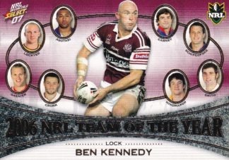 2007 NRL Invincible Team Of The Year - TY9 Ben Kennedy Manly Sea Eagles
