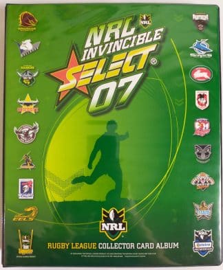 2007 NRL Invincible Album With Full Base Set - 195 Common Cards