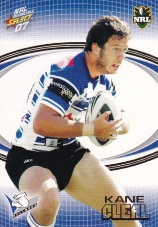2007 NRL Invincible Common Card - Base 025 Kane Cleal Canterbury Bulldogs