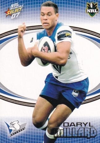 2007 NRL Invincible Common Card - Base 027 Daryl Millard Canterbury Bulldogs