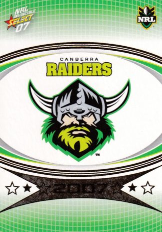 2007 NRL Invincible Common Card - Base 028 Canberra Raiders Logo