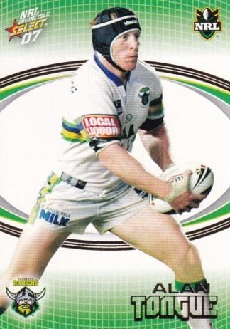2007 NRL Invincible Common Card - Base 036 Alan Tongue Canberra Raiders