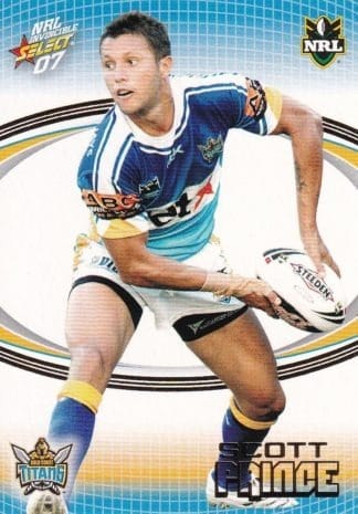 2007 NRL Invincible Common Card - Base 056 Scott Prince Gold Coast Titans