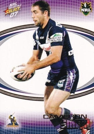 2007 NRL Invincible Common Card - Base 083 Cameron Smith Melbourne Storm