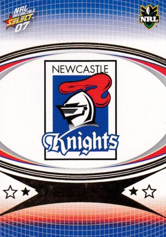 2007 NRL Invincible Common Card - Base 088 Newcastle Knights Logo