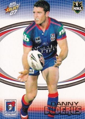 2007 NRL Invincible Common Card - Base 093 Danny Buderus Newcastle Knights
