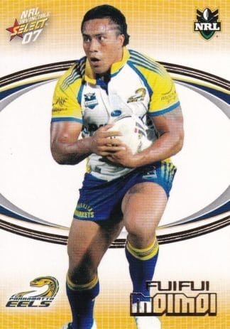 2007 NRL Invincible Common Card - Base 117 Fuifui Moimoi Parramatta Eels