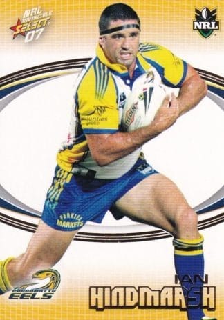 2007 NRL Invincible Common Card - Base 122 Ian Hindmarsh Parramatta Eels