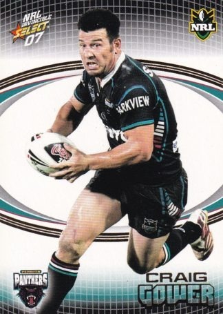 2007 NRL Invincible Common Card - Base 130 Craig Gower Penrith Panthers