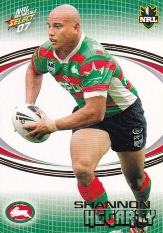 2007 NRL Invincible Common Card - Base 154 Shannon Hegarty South Sydney Rabbitohs