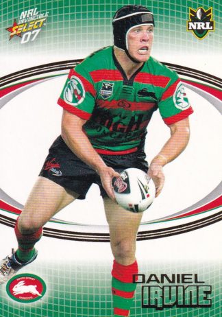 2007 NRL Invincible Common Card - Base 159 Daniel Irvine South Sydney Rabbitohs