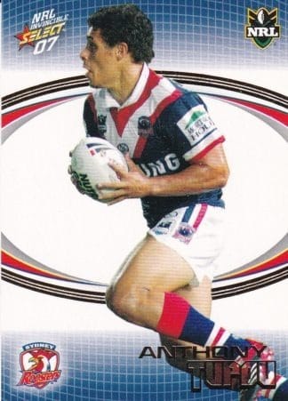 2007 NRL Invincible Common Card - Base 167 Anthony Tupou Sydney Roosters