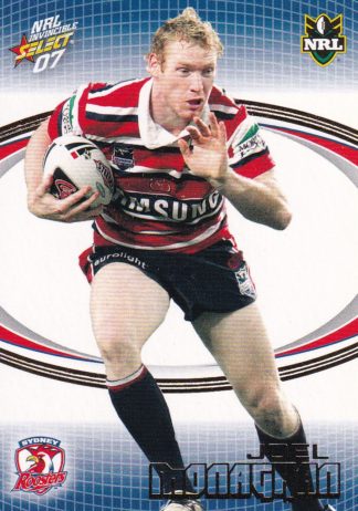 2007 NRL Invincible Common Card - Base 171 Joel Monaghan Sydney Roosters