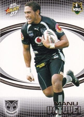 2007 NRL Invincible Common Card - Base 173 Manu Vatuvei Warriors