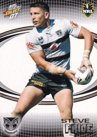 2007 NRL Invincible Common Card - Base 176 Steve Price Warriors