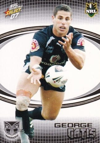 2007 NRL Invincible Common Card - Base 183 George Gatis Warriors