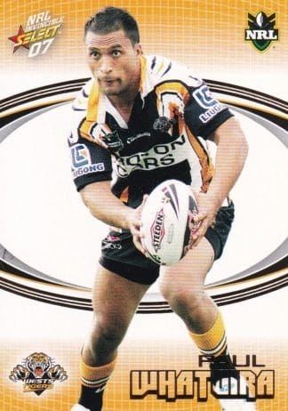 2007 NRL Invincible Common Card - Base 186 Paul Whatuira Wests Tigers