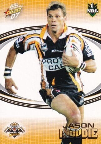 2007 NRL Invincible Common Card - Base 193 Jason Moodie Wests Tigers