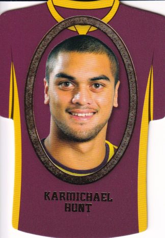 2007 NRL Invincible Jersey Parallel - GC002 Karmichael Hunt Brisbane Broncos