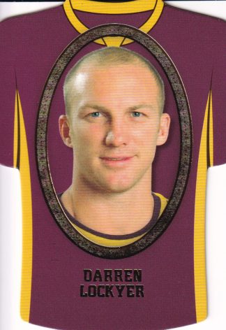 2007 NRL Invincible Jersey Parallel - GC004 Darren Lockyer Brisbane Broncos