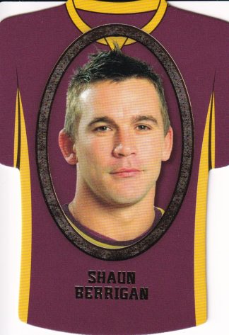 2007 NRL Invincible Jersey Parallel - GC005 Shaun Berrigan Brisbane Broncos