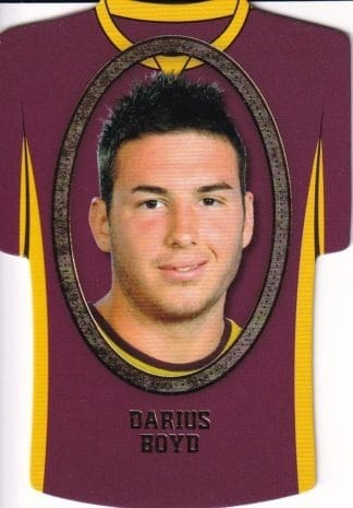 2007 NRL Invincible Jersey Parallel - GC011 Darius Boyd Brisbane Broncos