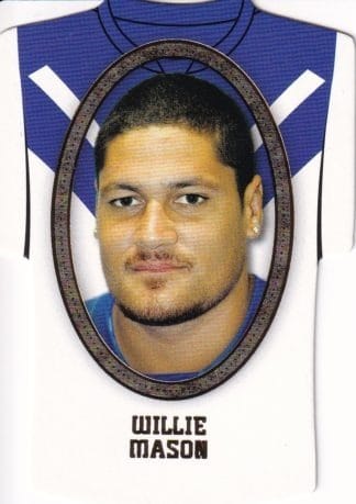 2007 NRL Invincible Jersey Parallel - GC018 Willie Mason Canterbury Bulldogs