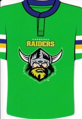 2007 NRL Invincible Jersey Parallel - GC025 Canberra Raiders Checklist Logo