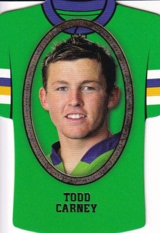 2007 NRL Invincible Jersey Parallel - GC030 Todd Carney Canberra Raiders