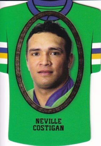 2007 NRL Invincible Jersey Parallel - GC034 Neville Costigan Canberra Raiders