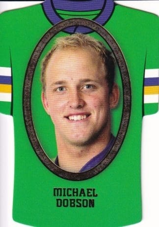 2007 NRL Invincible Jersey Parallel - GC036 Michael Dobson Canberra Raiders