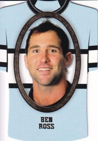 2007 NRL Invincible Jersey Parallel - GC039 Ben Ross Cronulla Sharks