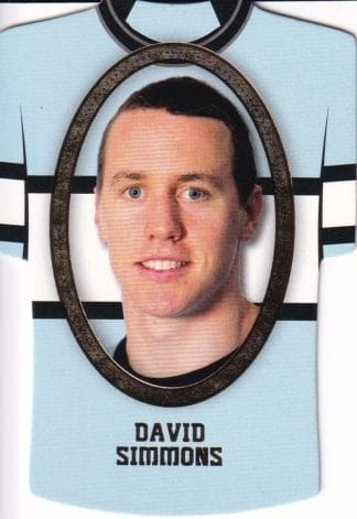 2007 NRL Invincible Jersey Parallel - GC040 David Simmons Cronulla Sharks
