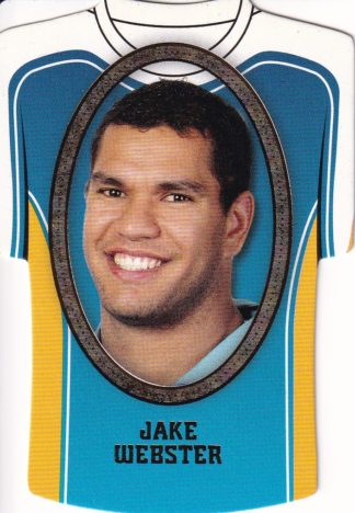 2007 NRL Invincible Jersey Parallel - GC059 Jake Webster Gold Coast Titans