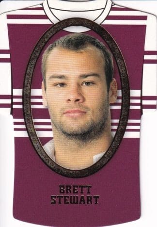 2007 NRL Invincible Jersey Parallel - GC062 Brett Stewart Manly Sea Eagles