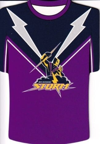 2007 NRL Invincible Jersey Parallel - GC073 Melbourne Storm Checklist Logo