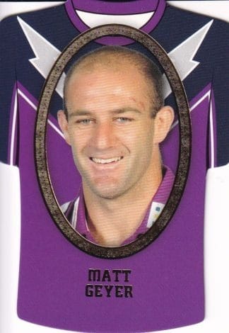 2007 NRL Invincible Jersey Parallel - GC083 Matt Geyer Melbourne Storm