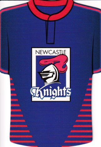 2007 NRL Invincible Jersey Parallel - GC085 Newcastle Knights Checklist Logo
