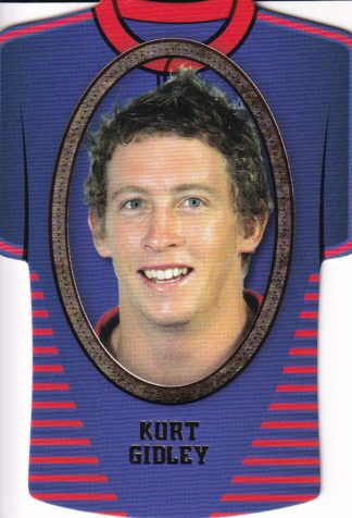 2007 NRL Invincible Jersey Parallel - GC088 Kurt Gidley Newcastle Knights