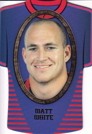2007 NRL Invincible Jersey Parallel - GC092 Matt White Newcastle Knights
