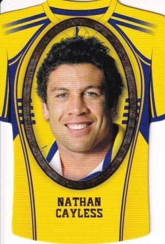 2007 NRL Invincible Jersey Parallel - GC110 Nathan Cayless Parramatta Eels