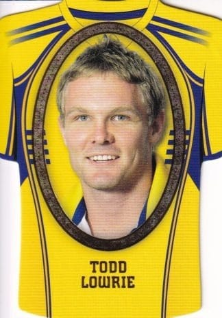 2007 NRL Invincible Jersey Parallel - GC117 Todd Lowrie Parramatta Eels