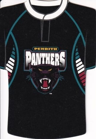 2007 NRL Invincible Jersey Parallel - GC121 Penrith Panthers Checklist Logo