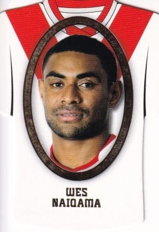2007 NRL Invincible Jersey Parallel - GC135 Wes Naiqama St George Dragons