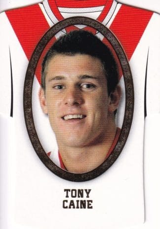 2007 NRL Invincible Jersey Parallel - GC136 Tony Caine St George Dragons