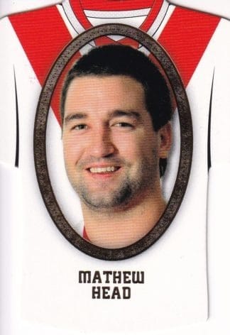 2007 NRL Invincible Jersey Parallel - GC138 Mathew Head St George Dragons