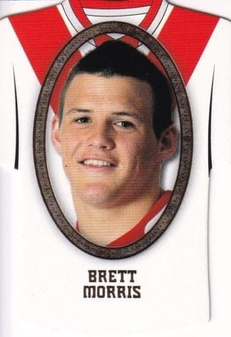 2007 NRL Invincible Jersey Parallel - GC140 Brett Morris St George Dragons