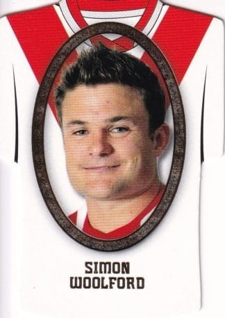 2007 NRL Invincible Jersey Parallel - GC141 Simon Woolford St George Dragons