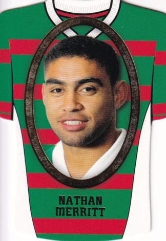 2007 NRL Invincible Jersey Parallel - GC147 Nathan Merritt South Sydney Rabbitohs